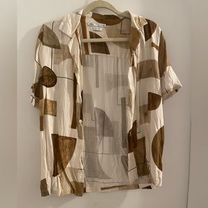 Zara abstract shirt